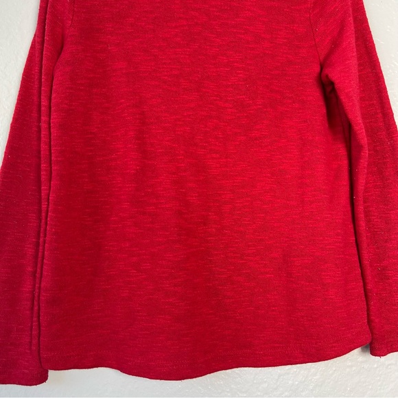 The Childrens Place Girls Silver Heart Red Tee - Picture 15 of 16